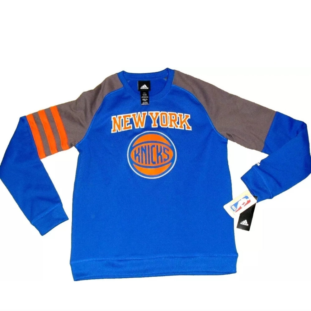 New York Knicks Kids Youth Adidas Sweatshirt sz. Large 14-16 New Tags Nba